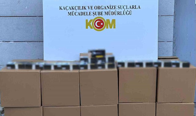 Samsun'da 200 bin adet kaçak makaron ele geçirildi