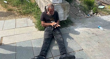 Samsun'da darbedildiğini iddia eden yaşlı adam hastaneye kaldırıldı