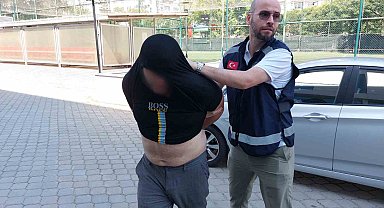 Samsun'da sitenin bahçesinden piknik masası çalan şahıs tutuklandı