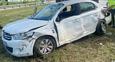 Samsun'da tır ile otomobil çarpıştı: 1 yaralı