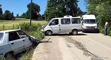 Samsun'da trafik kazası: 5 yaralı