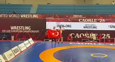 Samsunlu sporcu Aksu, Avrupa şampiyonu oldu