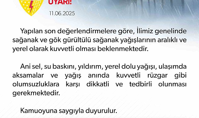 Şanlıurfa Valiliği, sel ve su baskınları konusunda uyardı