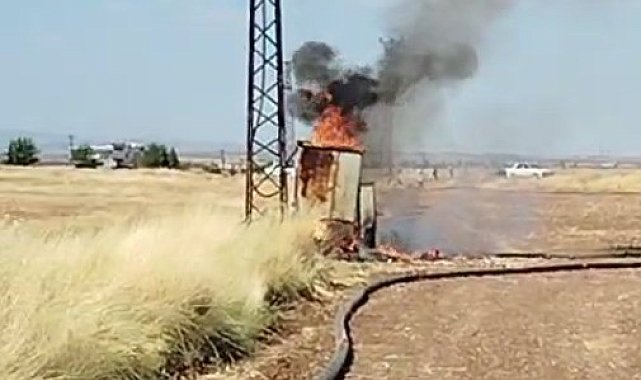 Şanlıurfa'da trafo yangını korkuttu