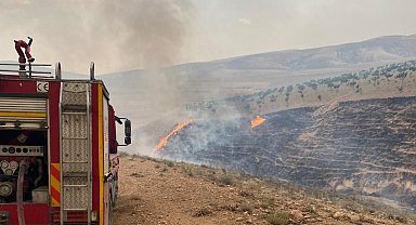 Şanlıurfa'daki orman yangınına havadan ve karadan müdahale ediliyor