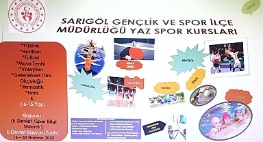 Sarıgöl'de GSB'nin Yaz Spor Kurslarına kayıtlar başladı