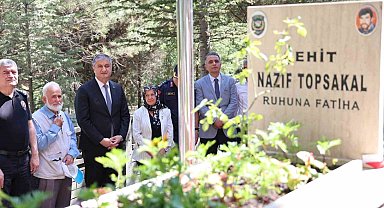 Şehit polis memuru Topsakal kabri başında dualarla anıldı