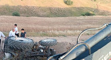 Siirt'te traktör devrildi: 2 yaralı