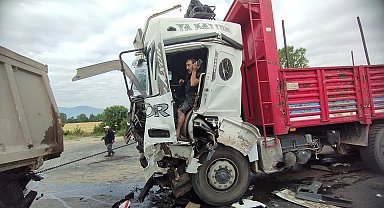 Sıkıştığı yerde dakikalarca yardım bekledi