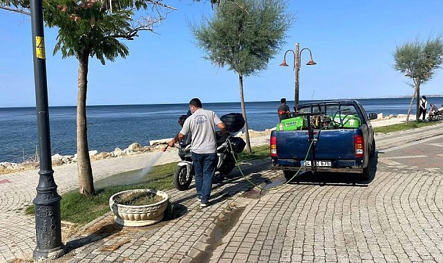 Silivri Belediyesi, haşerlere karşı ilaçlama çalışmalarını sürdürüyor