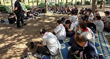 Simav'daki Diyanet İzcilik Kampına 60 izci katıldı