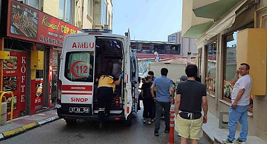 Sinop'ta otomobilin çarptığı yaya yaralandı