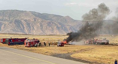 Şırnak Şerafettin Elçi Havalimanında gerçeği aratmayan tatbikat