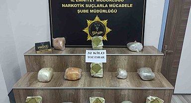 Siverek'te 32 kilo esrar ele geçirildi