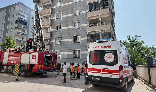 Siverek'te aparman yangını korkuttu