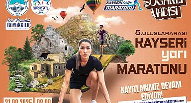 Soğanlı Vadisi Temalı 5'inci Uluslararası Kayseri Yarı Maratonu'nda parkurlar belli oldu