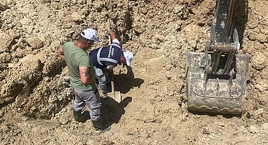 Söğüt'te ana su hattında çatlak oluştu