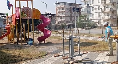 Söke'de park ve bahçelerde 'kene' mücadelesi