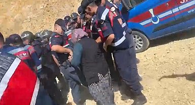 Su tartışmalarında köylü direnince DSİ çalışmalara ara verdi