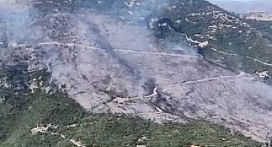 Sultanhisar yangınına müdahale sürüyor