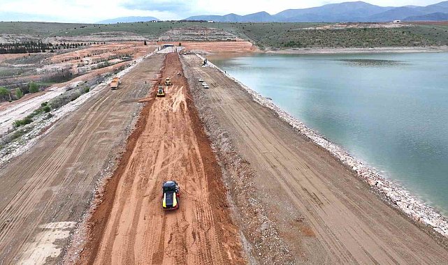 Sultansuyu Barajı'nda deprem sonrası onarım çalışmaları hız kesmeden sürüyor