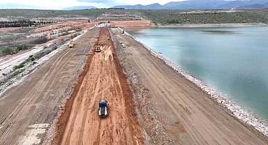 Sultansuyu Barajı'nda deprem sonrası onarım çalışmaları hız kesmeden sürüyor