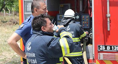 Süt fabrikasındaki paletler yandı: 1 yaralı