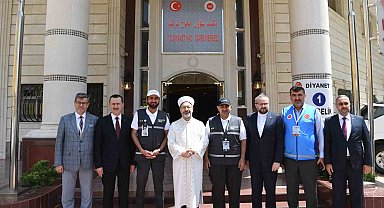 Suudi Arabistan Hac ve Umre Bakanı er-Rabia'dan Diyanet İşleri Başkanı Erbaş'a ziyaret
