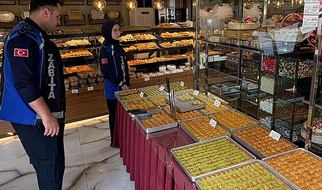 Tatlı üretimi ve satışına zabıta denetimi