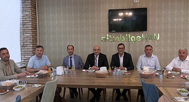 Tavşanlı muhtarlarından Kaymakam Baskın'a duygusal veda
