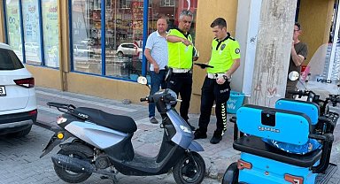 Tavşanlı'da motosikletler çarpıştı, 1 yaralı