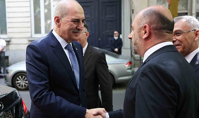 TBMM Başkanı Kurtulmuş, Belçika Diyanet Vakfı'nı ziyaret etti