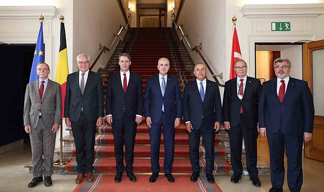 TBMM Başkanı Kurtulmuş, Belçika Senato Başkanı Blondel ile görüştü