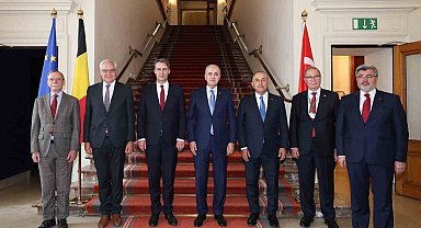 TBMM Başkanı Kurtulmuş, Belçika Senato Başkanı Blondel ile görüştü