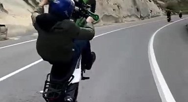 Tek teker üstünde tehlikeli yolculuk