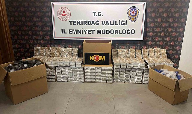 Tekirdağ'da 3 ilçede kaçak tütün ve makaron operasyonu