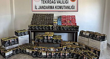 Tekirdağ'da kaçak alkol ve tütün operasyonu