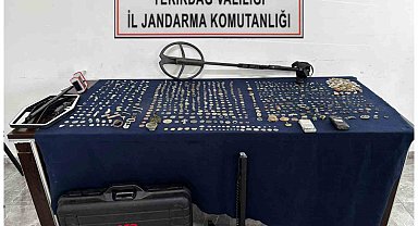 Tekirdağ'da tarihi eser operasyonunda binin üzerinde sikke ele geçirildi