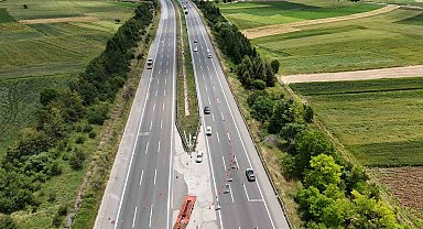 TEM'de 4 gün boyunca İstanbul istikametine trafik tek şeritten sağlanacak