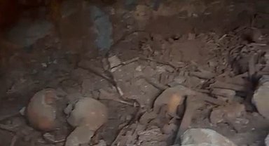 Temel açma çalışması sırasında kafatasları ve kemikler çıktı