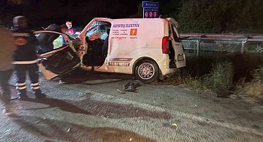 Ters şerit kazasında 6 kişi yaralandı