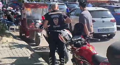 Ters yönden gelen motosiklet sürücüsüne para cezası