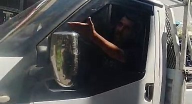 Ters yöne girdi, kadın otobüs şoförüne zorluk yaşattı