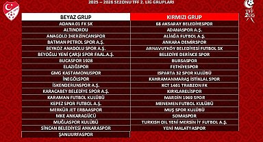 TFF 2. Lig 2025-2026 sezonu grupları belli oldu
