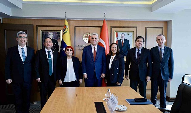 Ticaret Bakanı Bolat, Venezuela Ticaret Bakanı Calderon ve Turizm Bakanı Hernndez ile bir araya geldi