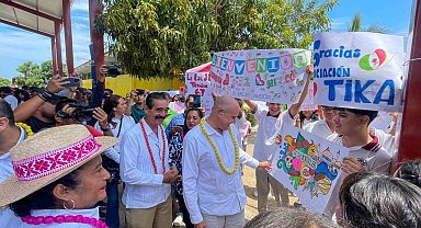 TİKA, Meksika'da kasırgada hasar gören okulu yeniden eğitime hazır hale getirdi