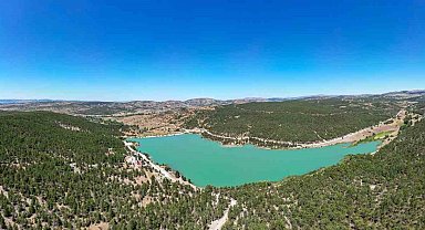 Tokat-Sivas arasındaki gölet yeşilin her tonu ile ziyaretçilerini bekliyor
