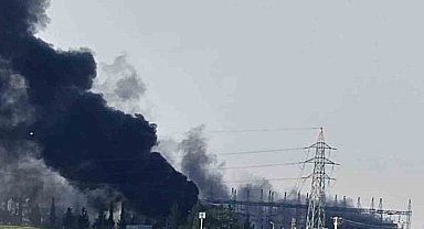 Trafo merkezindeki yangına müdahale eden işçi dumandan etkilendi