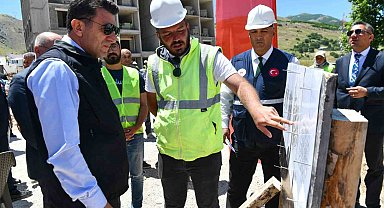 Tunceli'nin en riskli ilçesinde depreme dirençli 281 konutun yapımı sürüyor