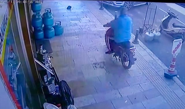 Tüpçü dükkanından mutfak tüpü çaldı